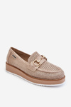 Women's Loafers On The Platform Beige Danny