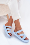 Women's Rubber Slippers With Strap Blue Tavirae