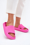 Women's Platform Slippers With Cutout Fuchsia Ameira