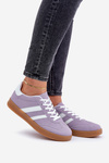 Damskie Niskie Sneakersy Fioletowe Ennorwen