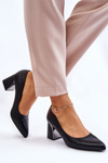 Elegant Pumps On A Heel Black Emma