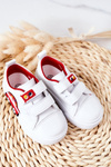 Children's Sneakers With Velcro White-Red Taxi