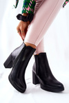 Leather Ankle Boots Black Linari