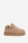 Damskie Sneakersy Ocieplane Futerkiem Beżowe Cyrissa