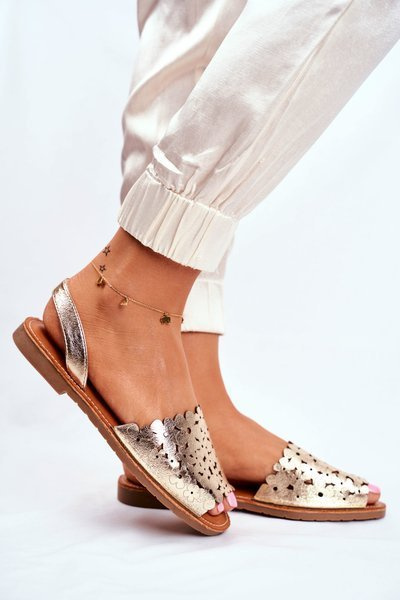 Women's Sandals Slip-on Gold I Like Summer