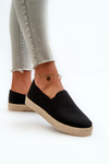 Women's Platform Espadrilles Black Naloenma