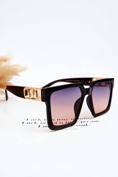 Classic Sunglasses V110063 Black gradient Blue-Pink