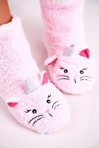 Women's Insulated Home Slippers Pink Nyan Cat