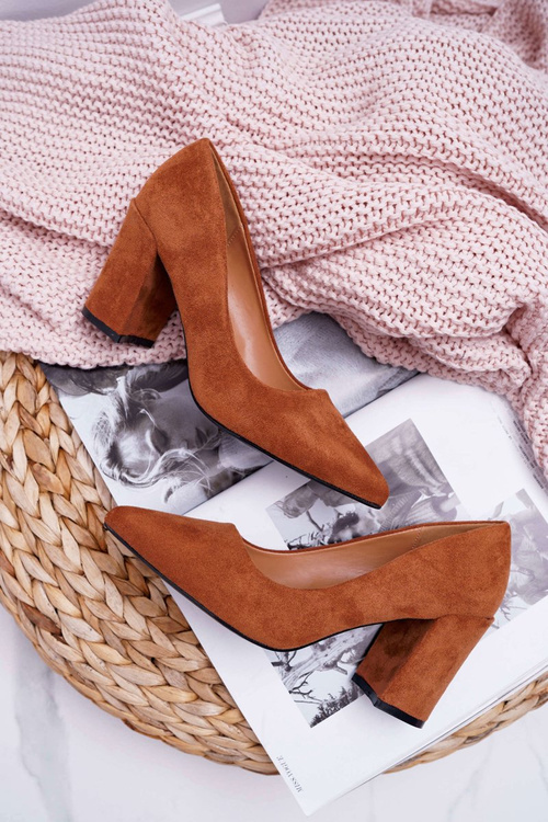 Women's Stiletto Women's Suede Camel Femmini Pumps