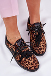 Low Women's Sports Shoes In Leopard Print Brown Zelevelis