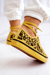 Trampki Damskie Pantera Żółte Big Star JJ274616