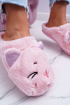 Women's Slippers Cats with Ears Pink Sleppyhead