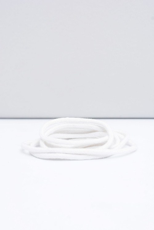 Corbby Białe Okrągłe Sznurowadła