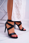 Women's Stiletto Sandals with Erasers Black Huge