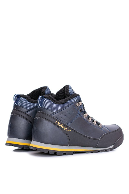 Navy Blue Men's Trekking Boots Insulated with Reflex Fleece