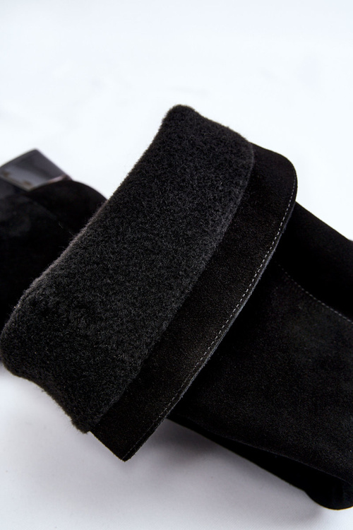 Kozaki Zamsz Muszkieterki Czarne Laura Messi 2221