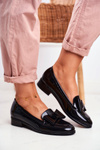 Elegant Women's Loafers Vinceza 10570 Patent Black