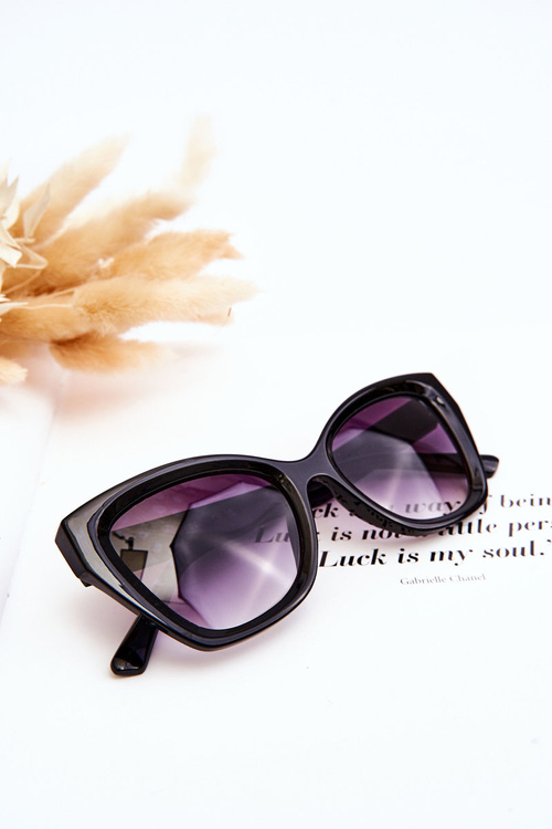 Women's Sunglasses With Lettering M2404 Black