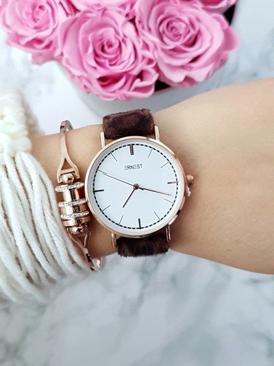 Women's Watch Ernest Panthere Brown