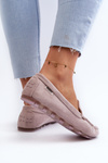 Women's Loafers in Purple Eco Suede Amrutia