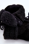Women's Suede High Heel Boots Black Avely