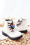 Lacquered Woolen Insulated Boots White Anlon