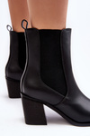 Women's High Heel Ankle Boots Black Creazza