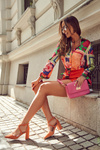 Fashionable Sandals On A Bar Orange Sinari