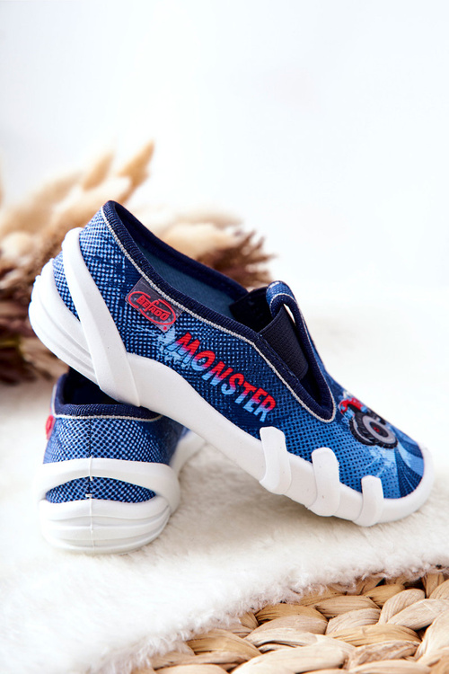 Buty Papcie Befado Wsuwane 290X217 Niebieskie