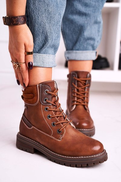 Women's Insulated Workers Boots Camel Timber