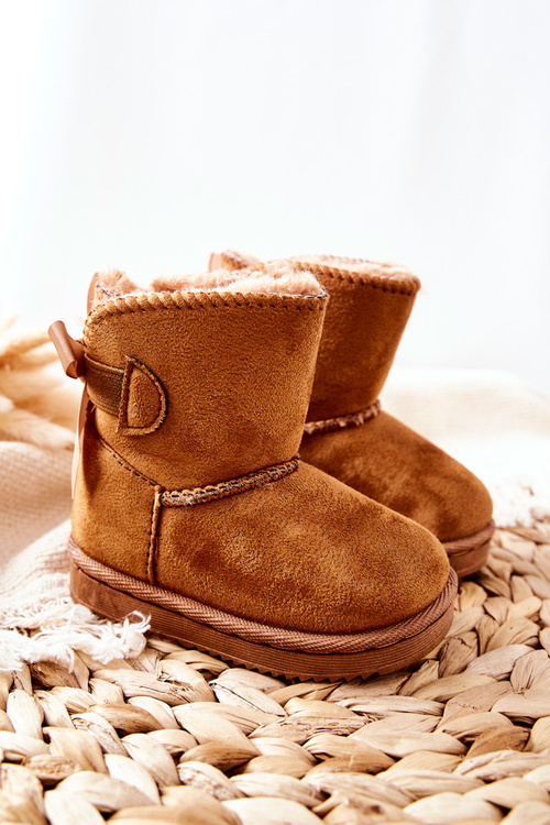 Children's Insulated Snow Boots Khaki Funky