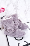 Children's Insulated Home Slippers Grey Sleepyhead