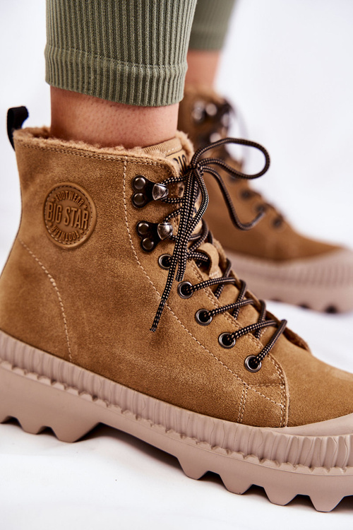Suede Warm Boots Big Star KK274521 Beige