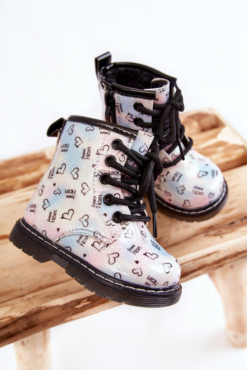 Children's Glitter Boots With Patterns Multicolor Reggie