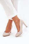 Women's Heels Block Light Beige Sergio Leone Campbell