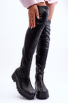 Zip Up High Boots Black Dudesa