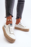 Trainers With Braid Lee Cooper LCW-24-44-2410 White