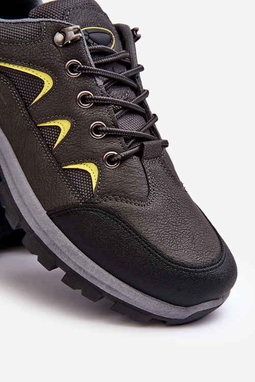 Buty Sportowe Trekkingowe Męskie Szare Ibarina 85-921