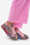 Damskie Wzorzyste Zdobione Sneakersy Na Platformie Multikolor GOE RR2N4002