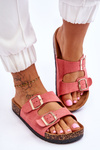Women's Slippers On Cork Sole Pink Cortina