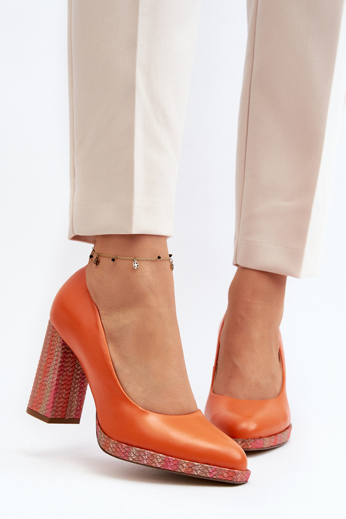 Pumps On Stiletto Laura Messi 2746 Orange