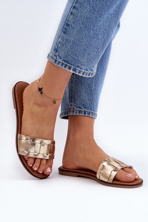 Women's Classic Flat Sandals Gold Namrita