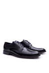 Men's Bednarek Elegant Leather Walking Shoes Black Midas