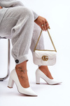 Classic Heels On A Heel White Odessa