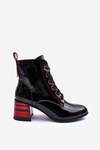 Lacquered Heeled Boots SBarski MR870-49 Black