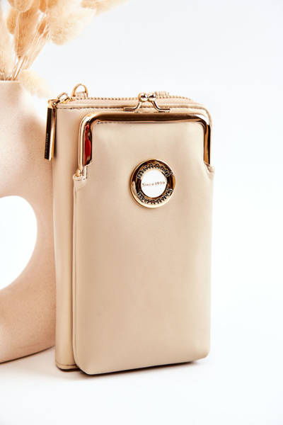 Elegant Purse Wallet 2in1 Monnari ETUA050-0023 Beige-Gold