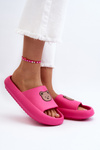 Light Women's Foam Slippers With Teddy Bear Fuchsia Lia