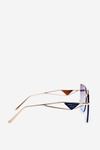 Women's Sunglasses with Gradient Lenses Gold