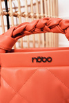 Small Quilted Purse On A Chain NOBO NBAG-K1330 Peach
