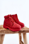 Kids Trappers Boots With Zipper Red Dexter